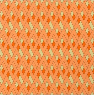 braided orange chevron pattern