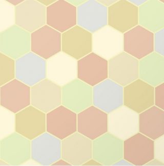 Honeycomb pastel sahdes geometric pattern
