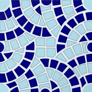 Mosaico azul light blue and blue mosaic