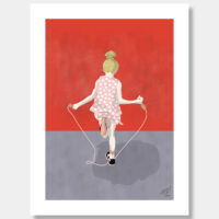 the little girl of the skipping rope
